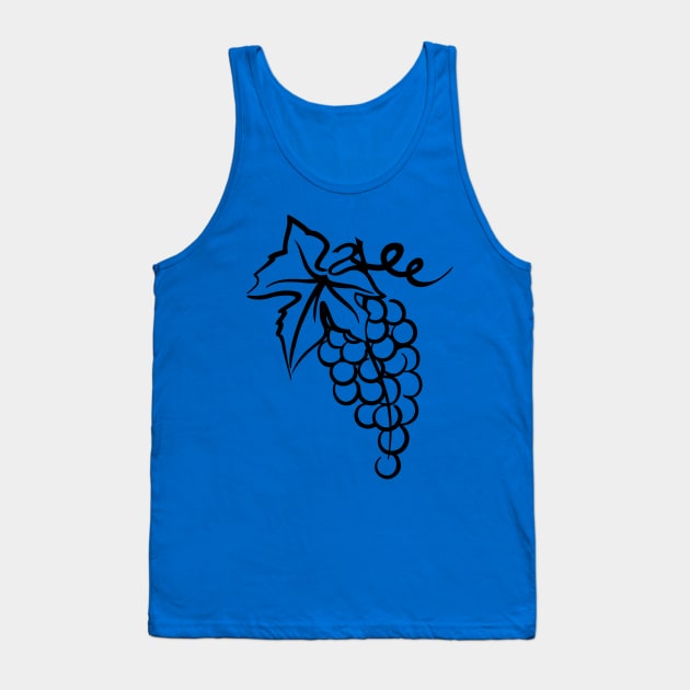 Black Grapes Tank Top by SWON Design